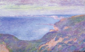 風景 Painting - ディエップ クロード モネ ビーチ近くの崖